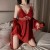 Wine Red - Dress + Robe Set + $8.00